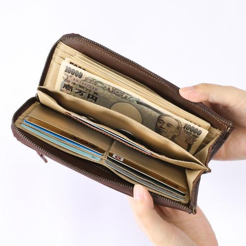 牛革L字型ラウンドファスナー長財布 | FB020 | フィードバッグ | 商品
