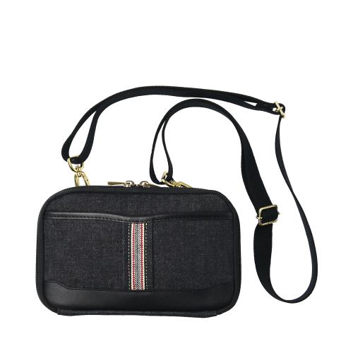 井原デニム　ウォレットポーチ