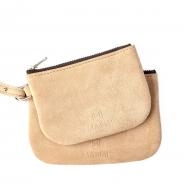 Round feel Suede pouch