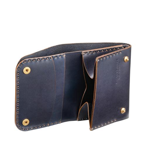 HAAKI LEATHER Ai（藍） Mini Wallet | HLW302A | 株式会社木和田正昭