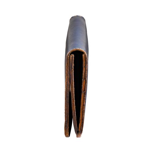 これ以上の値下不可！３L【新品】18万円 最高級牛革カウハイド美ブルーイタリアン HAAKI LEATHER Ai（藍） Long Wallet | HLW305A | 株式会社木和田正昭